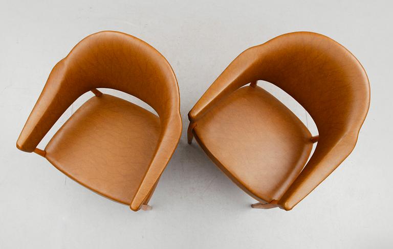 FÅTÖLJER, 1 par, Diö Möbler, 1900-talets andra hälft.