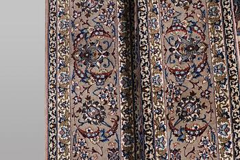 A rug, Esfahan, part silk, ca 245 x 155 cm.