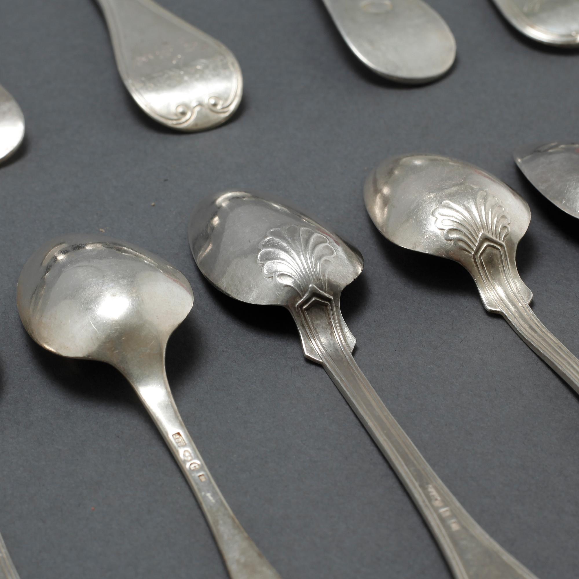 24 pieces of silver cutlery, mostly Sweden, 19th and first half of the 20th century.
