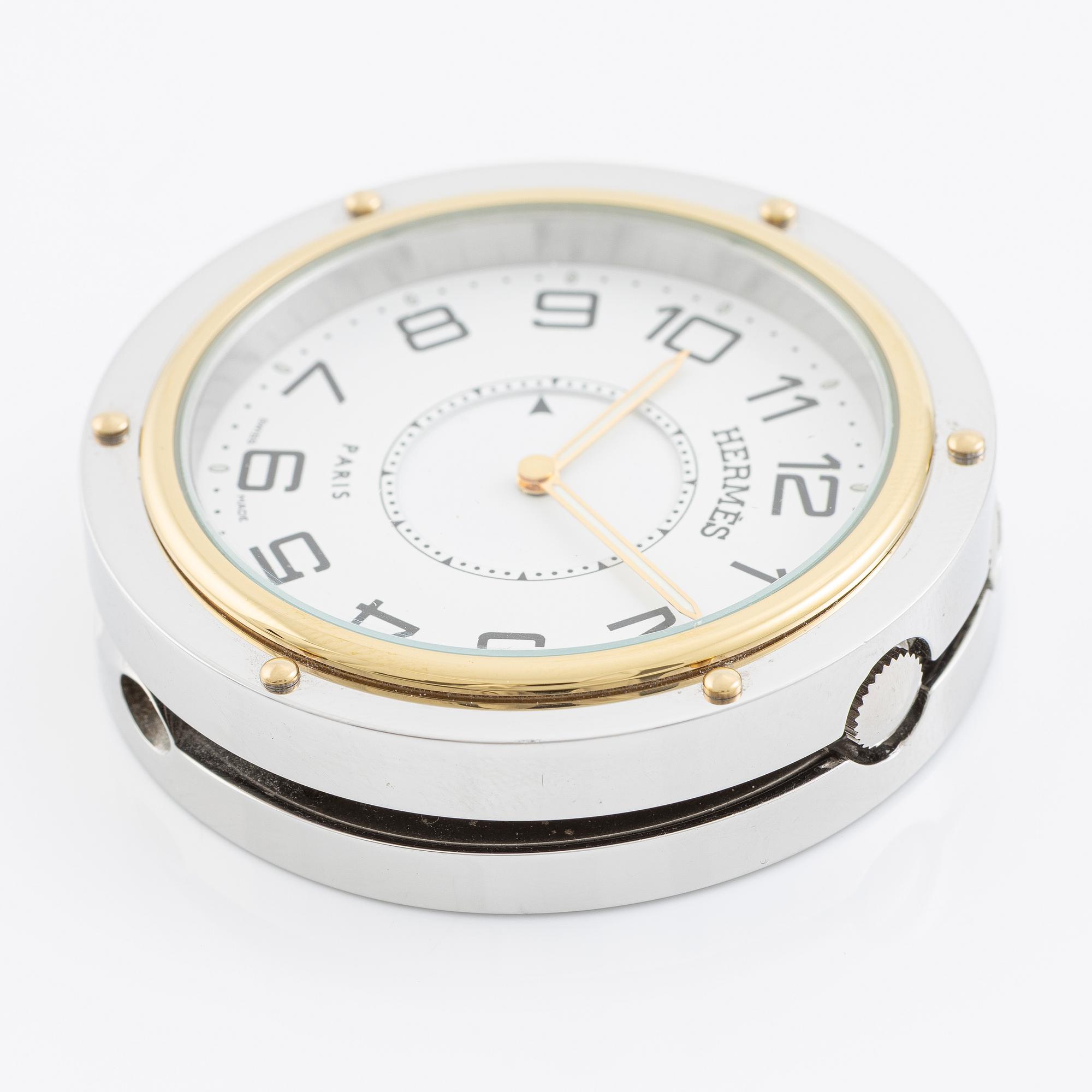 Hermès, alarm clock, "Clipper Alarm Clock".
