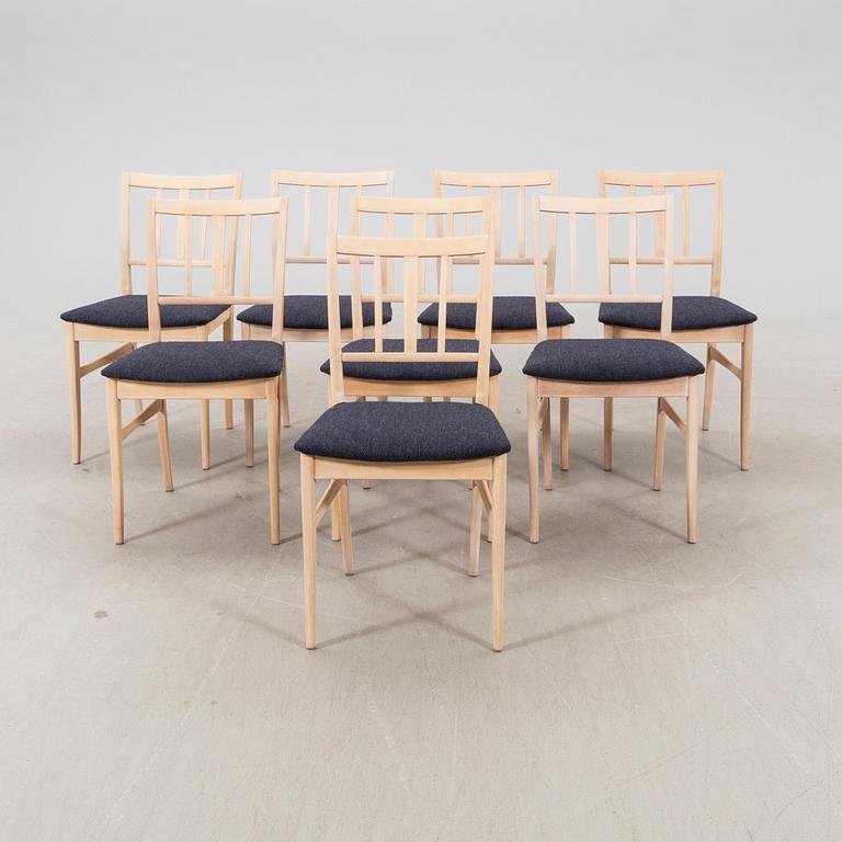 Carl Malmsten, a set of eight Talavid chairs.
