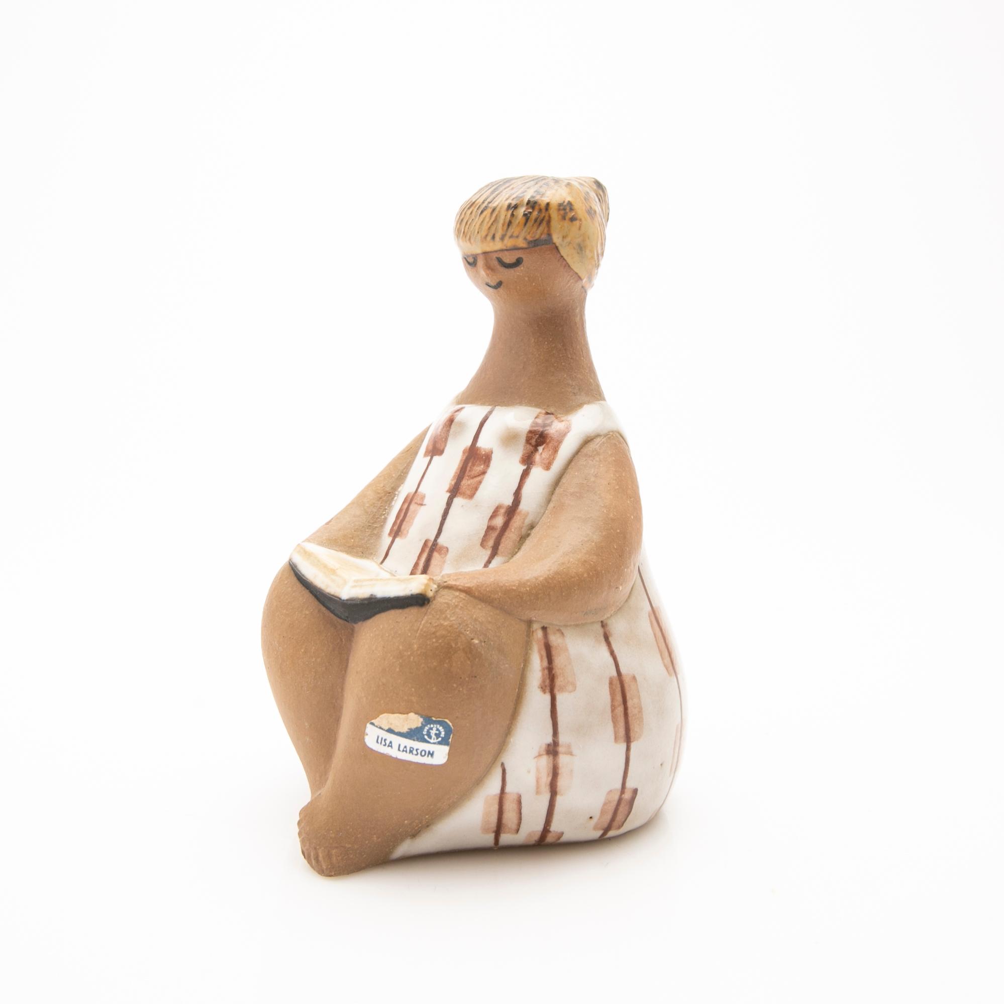 Lisa Larson, Figurine, stoneware, “Charlotta” from the “ABC-flickor” series, Gustavsberg.