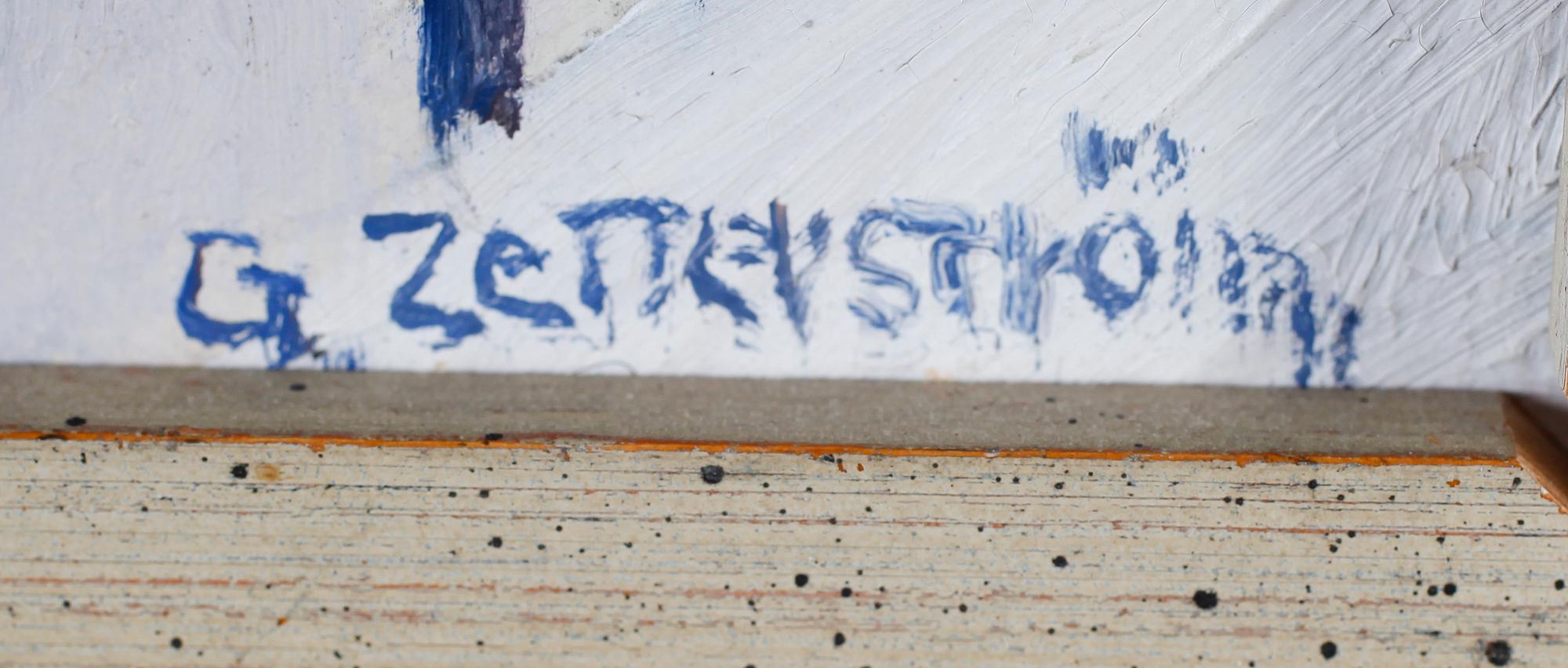 GUNNAR ZETTERSTRÖM, olja på pannå, signerad.