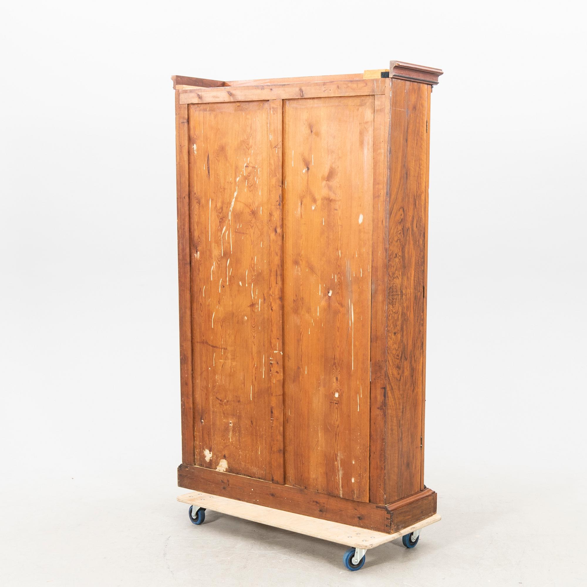 A late Empire mahogany book case.