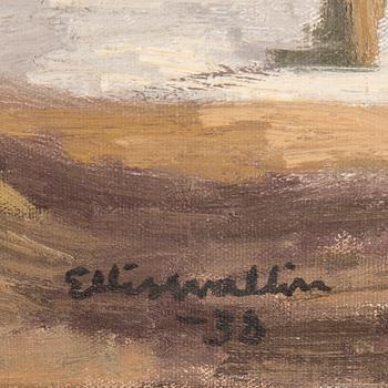 ELLIS WALLIN, oil on canvas, signed and dated -38.