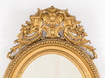 A late Neo-Rococo mirror, late 19th century.