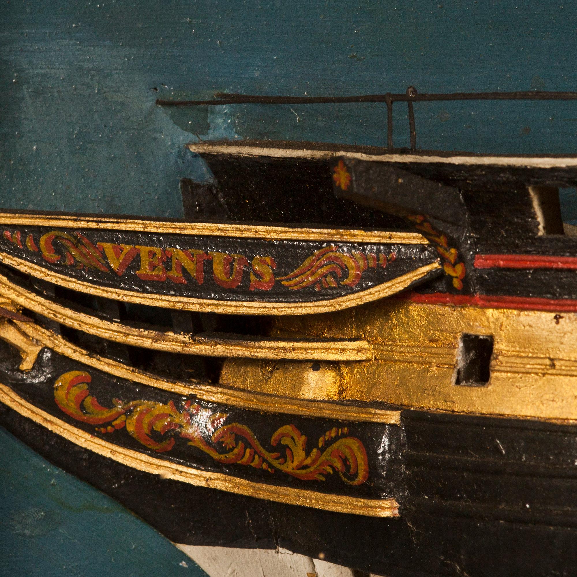 HALVMODELL AV FARTYG, "Venus", 1900-talets första hälft.