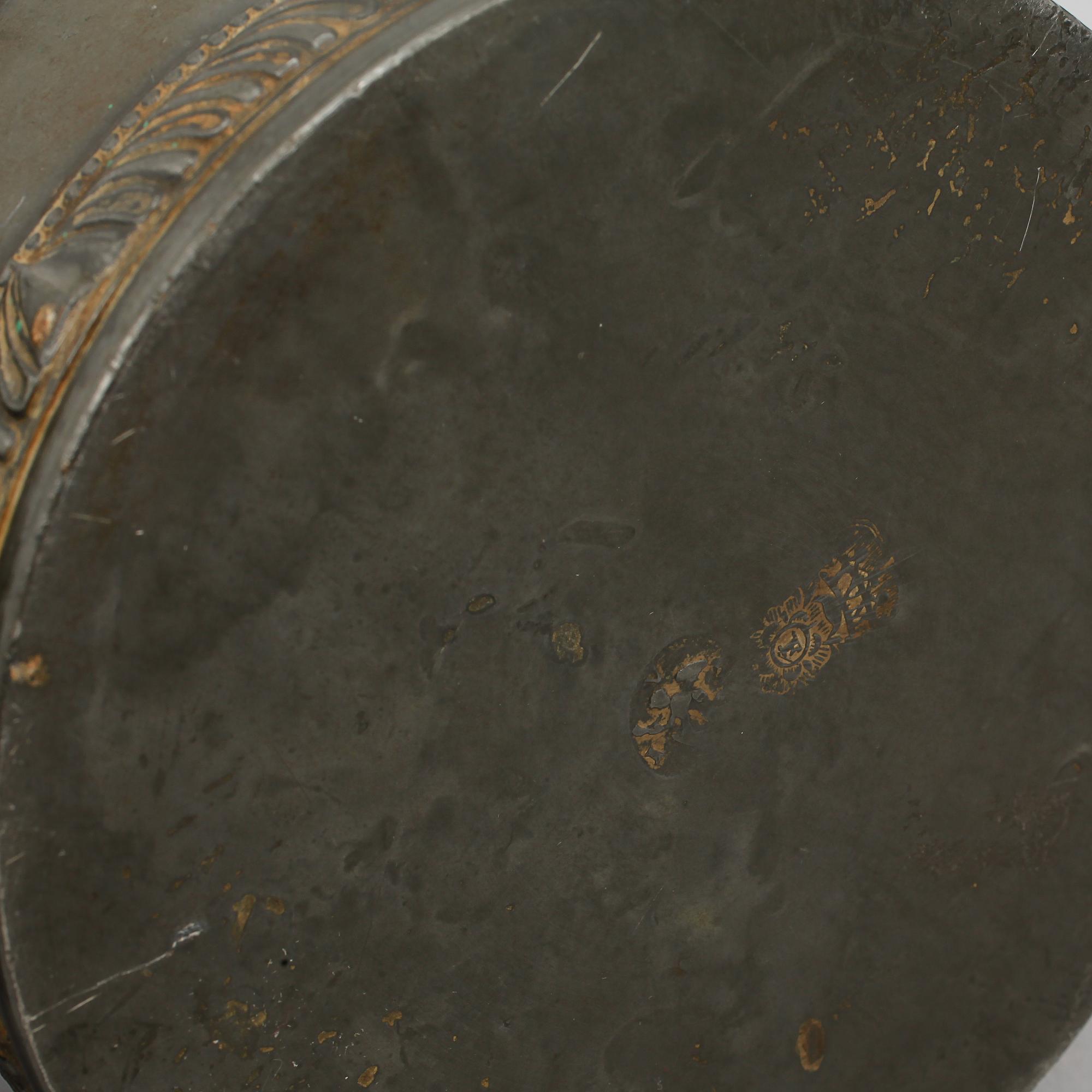 TOBAKSDOSA, tenn, Europa, otydliga stämplar, 1800-tal.