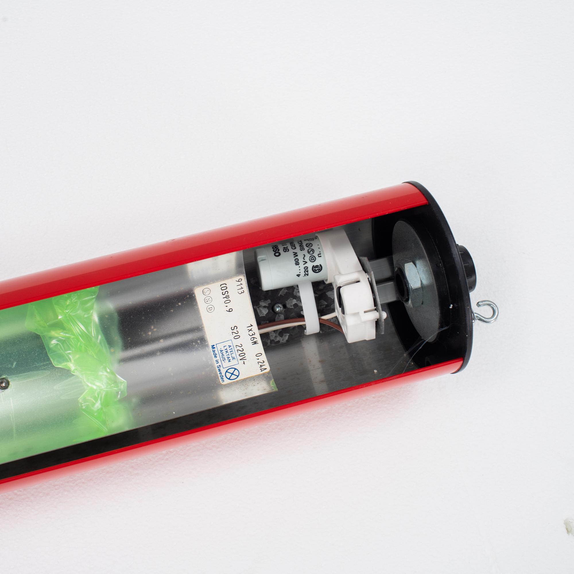 Anders Pehrson, ceiling lamp, "Tuben", Ateljé Lyktan, Åhus.