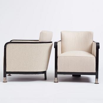 Otto Schulz, a pair of easy chairs, Boet, Gothenburg 1930s.