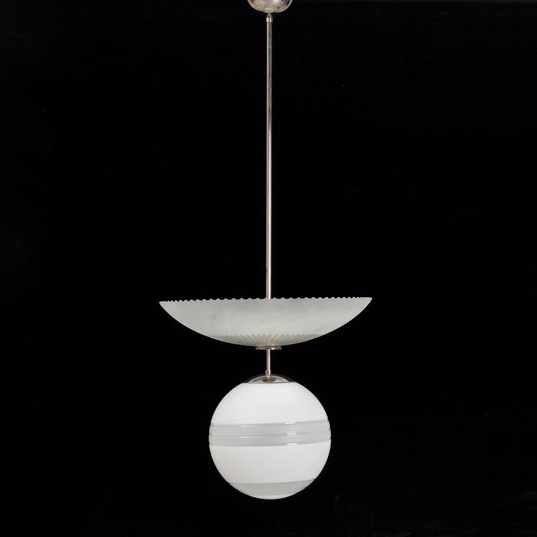 Taklampa, funkis, 1930-40-tal.