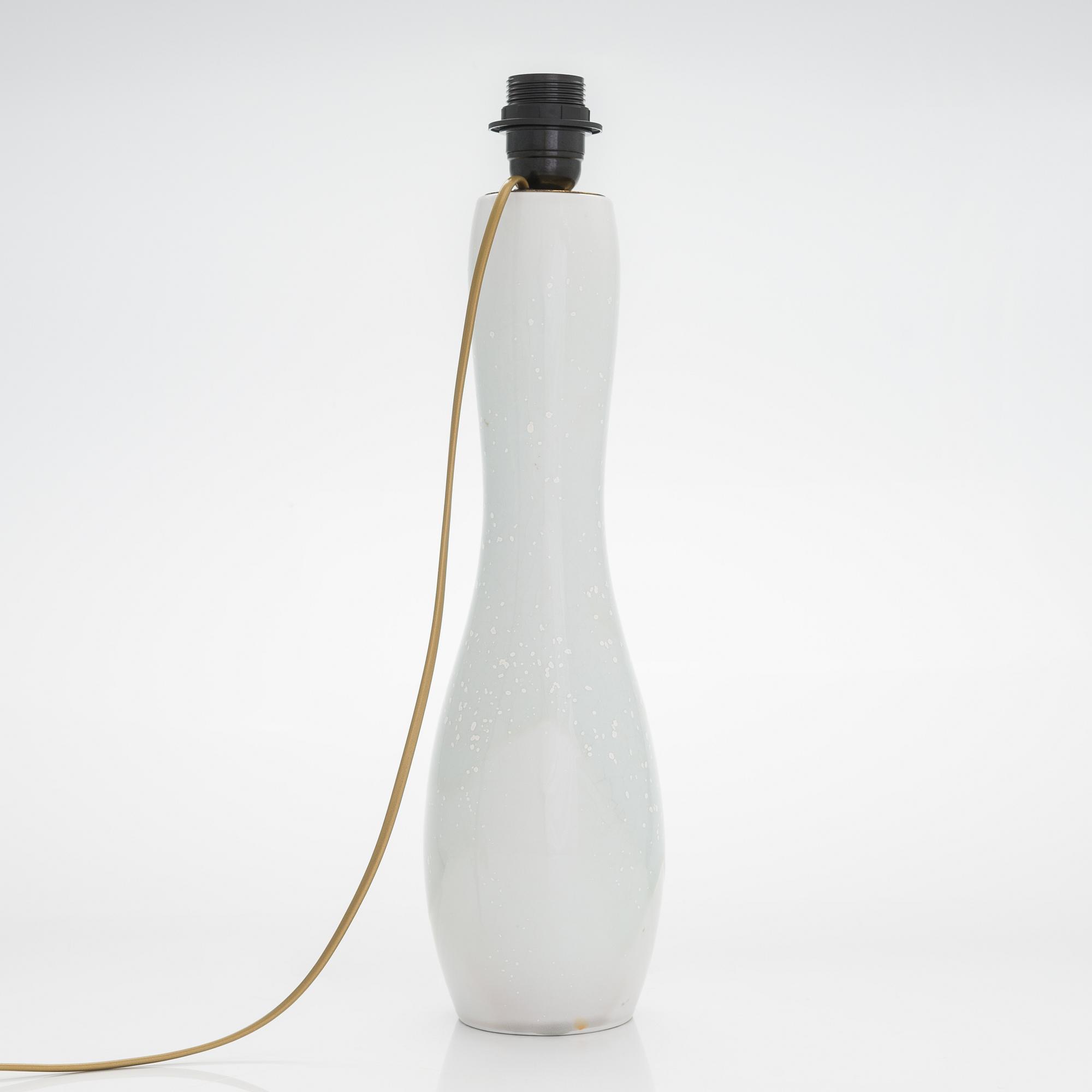 Friedl Holzer-Kjellberg, bordslampa, unik, signerad Arabia -F.H.Kj.-.