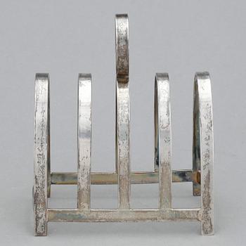 TOASTSTÄLL, silver, Birmingham 1919. Vikt ca 108 gram.