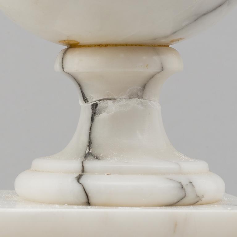 A second half of the 20th century marble table light.