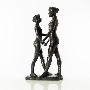 Gudmar Olovson, sculpture. Signed. Numbered. Foundry mark. Bronze, height 62 cm, length 32 cm.