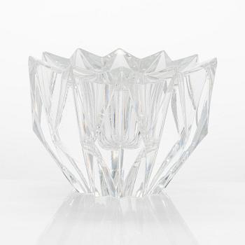 Aimo Okkolin, a 'Water Lily' crystal bowl, signed Aimo Okkolin, Riihimäen Lasi Oy.