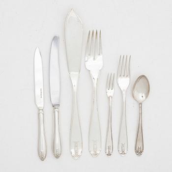 Cutlery service, 52 pieces, silver, "Vasa", GAB, Stockholm, 1931-54.