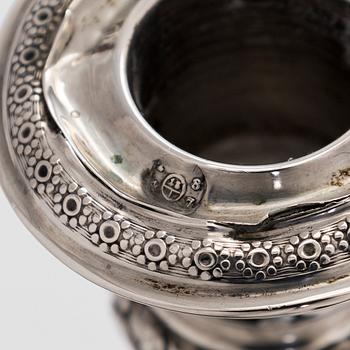 Ljusstakar, ett par, silver, Österrike-Ungern 1847.