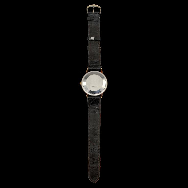 ARMBANDSUR, 14 k guld samt stål, Jaeger Le Coultre, 1900-talets andra hälft.