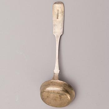 A Russian silver ladle, Moscow 1897.