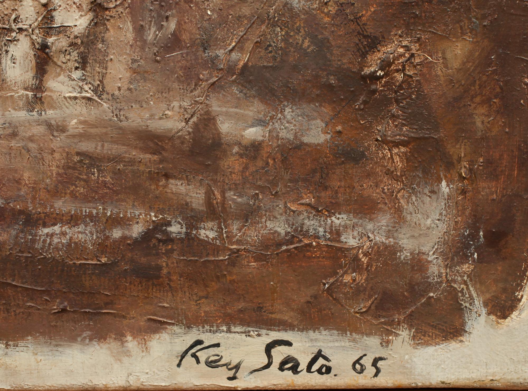 KEY SATO, olja på duk, sign o dat -65.