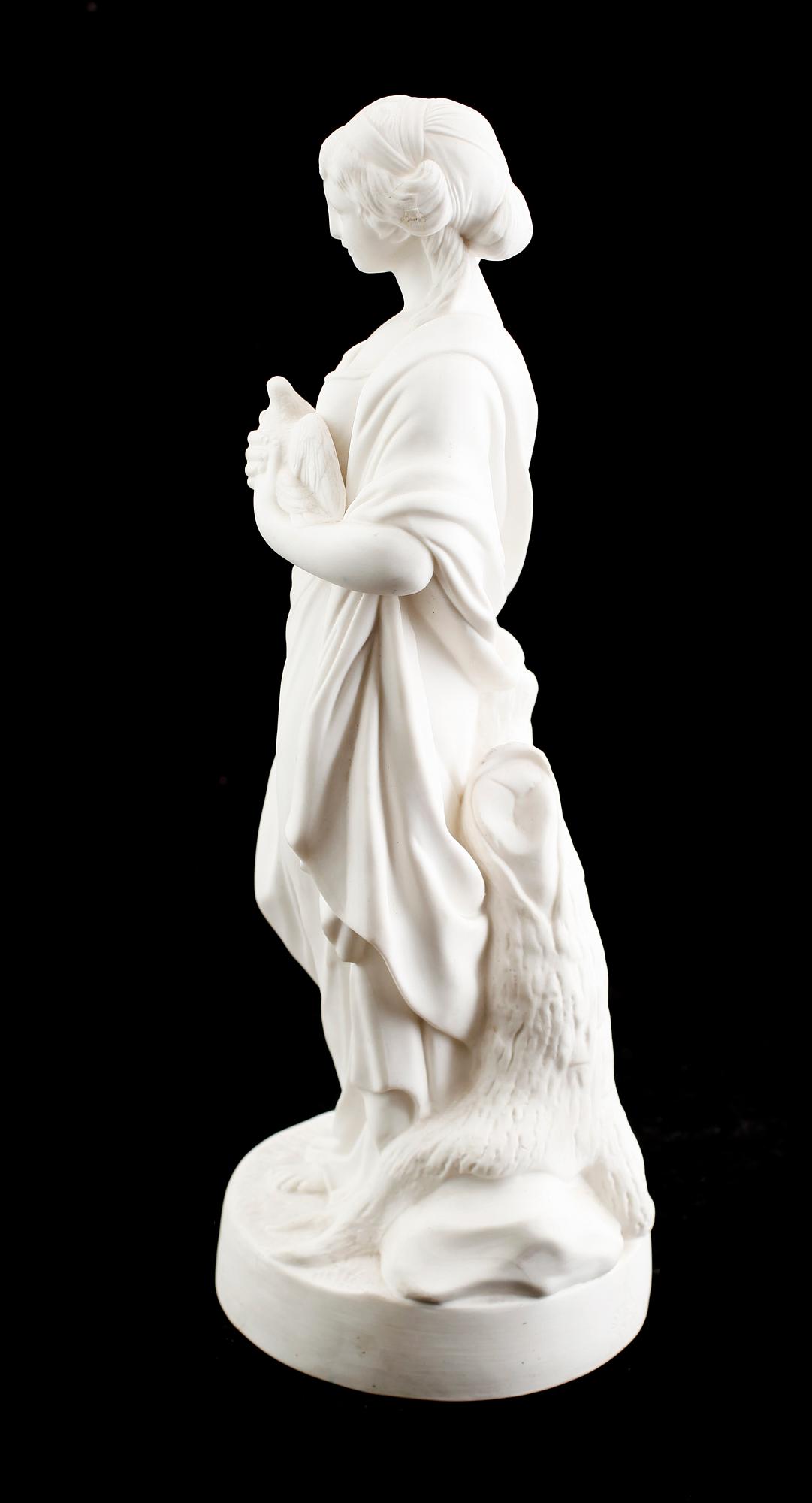 SKULPTUR, parian, Gustafsberg, 1800-talets andra hälft.