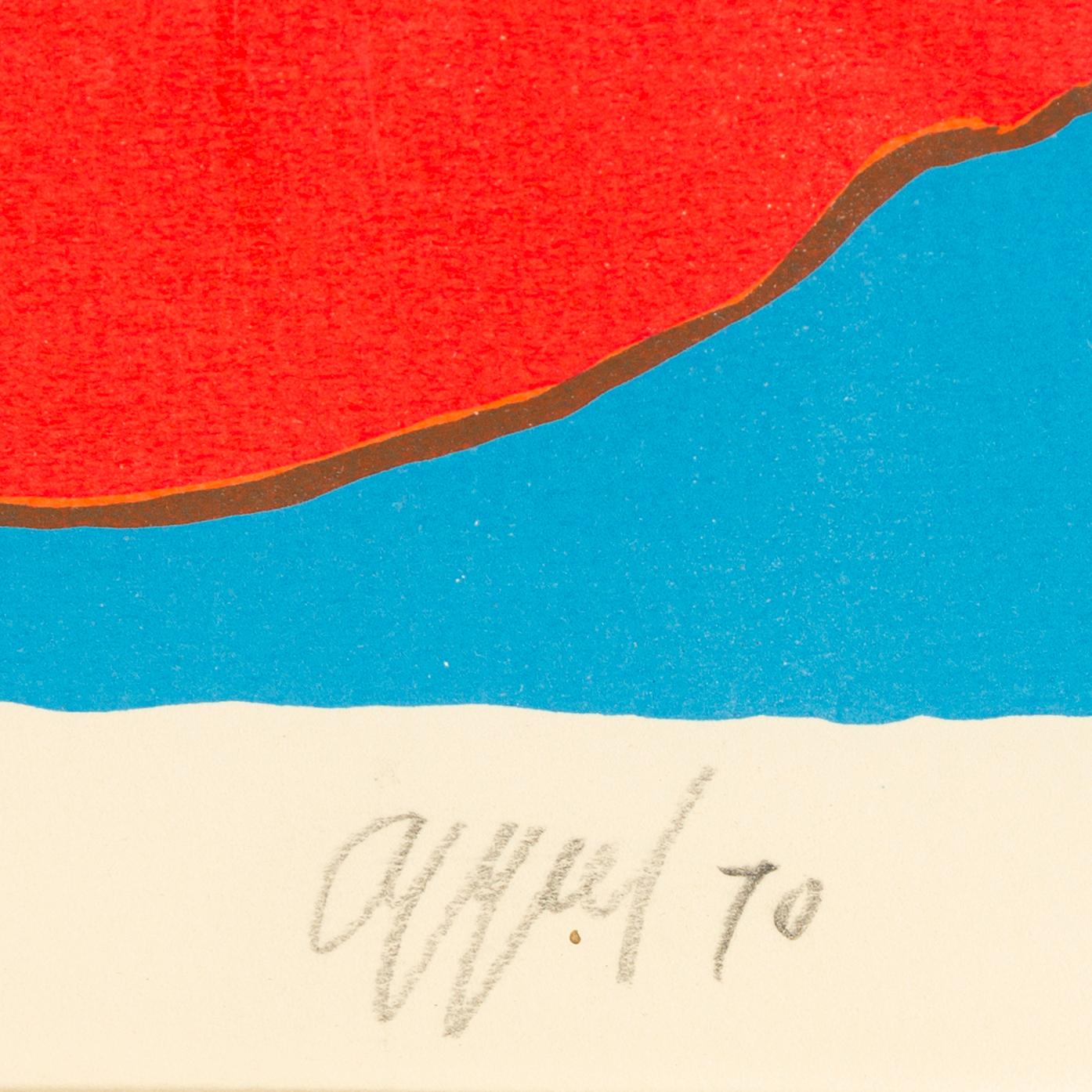 Karel Appel, lithograph in colors, 1970, signed and numbured 92/125.