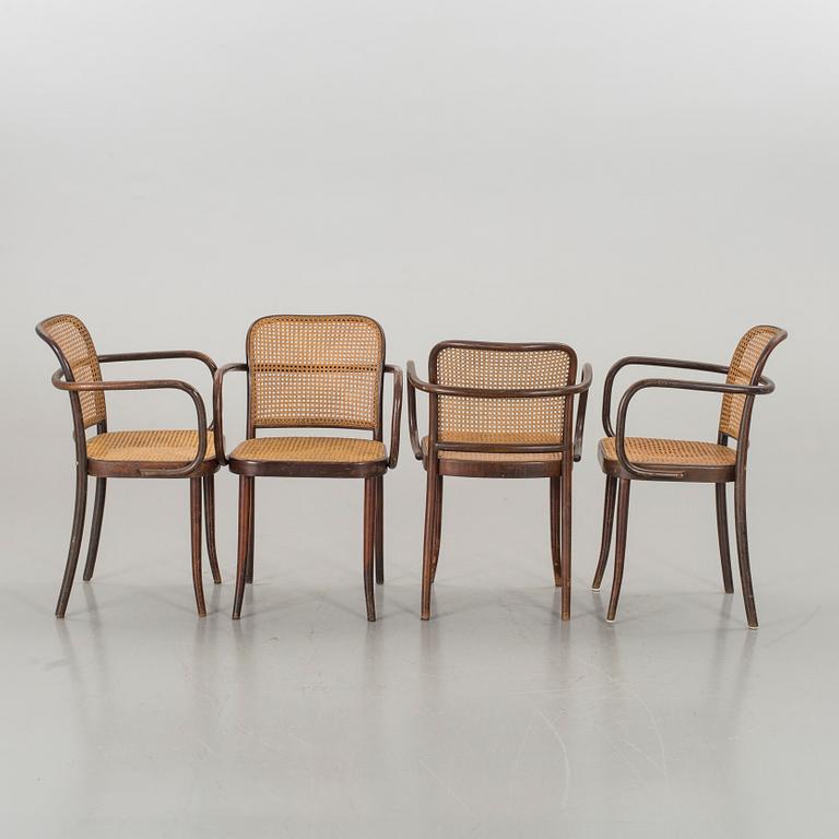 SIX LIGNA ARMCHAIRS.