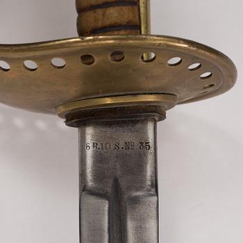 A Swedish m / 1893 cavalry sabre.