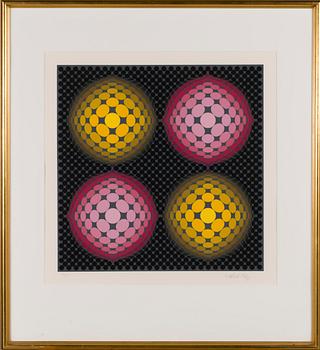 VICTOR VASARELY, värilitografia, signeerattu ja numeroitu 184/250.
