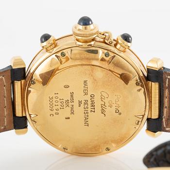 Cartier, Pasha, kronograf, armbandsur, 38 mm.