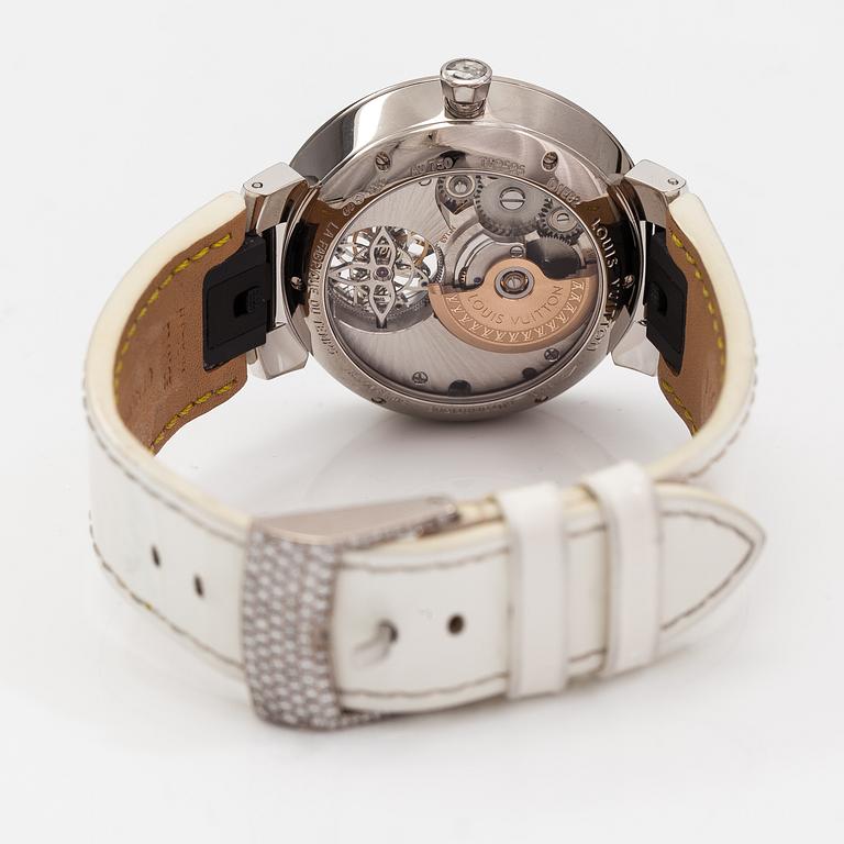 Louis Vuitton, Tambour Slim Tourbillon, wristwatch, 38 mm.