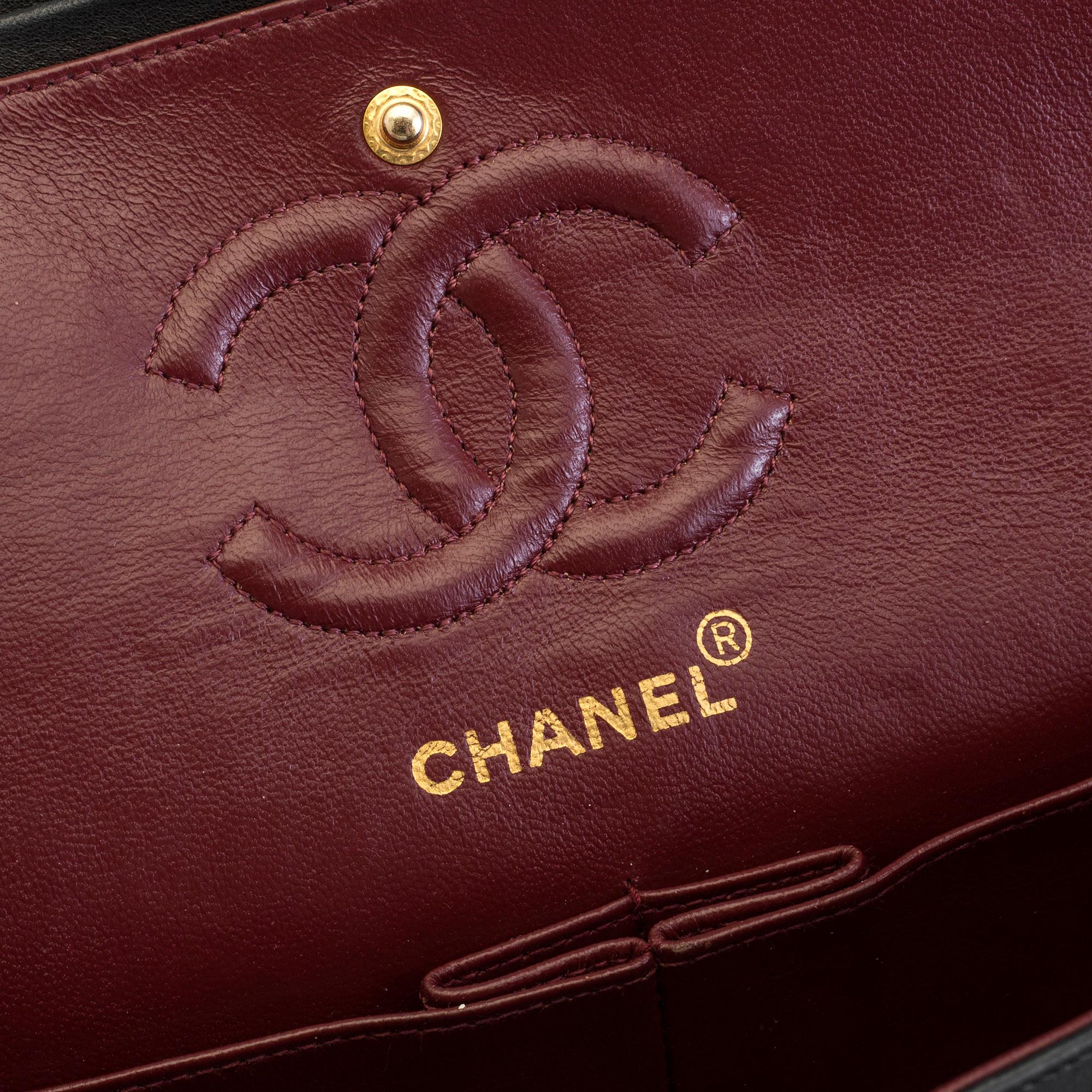 A bag by Chanel,  "Double Flap 23".