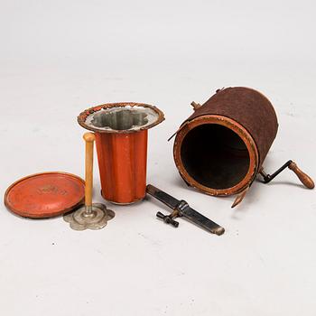 A 1930's ice cream maker.