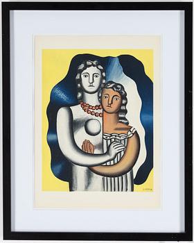 FERNAND LÉGER, after, colour lithographe, signed in print and dated -29, from Derrière le Miroir nr 79-80-81, 1955.