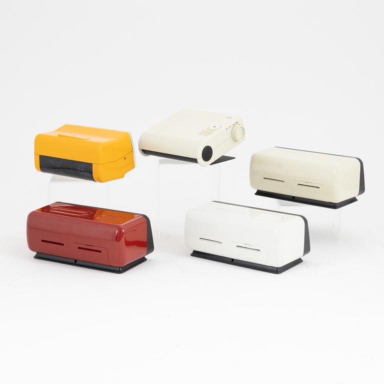 Dieter Rams & Dietrich Lubs, väckarklockor, 5 stycken, Braun.