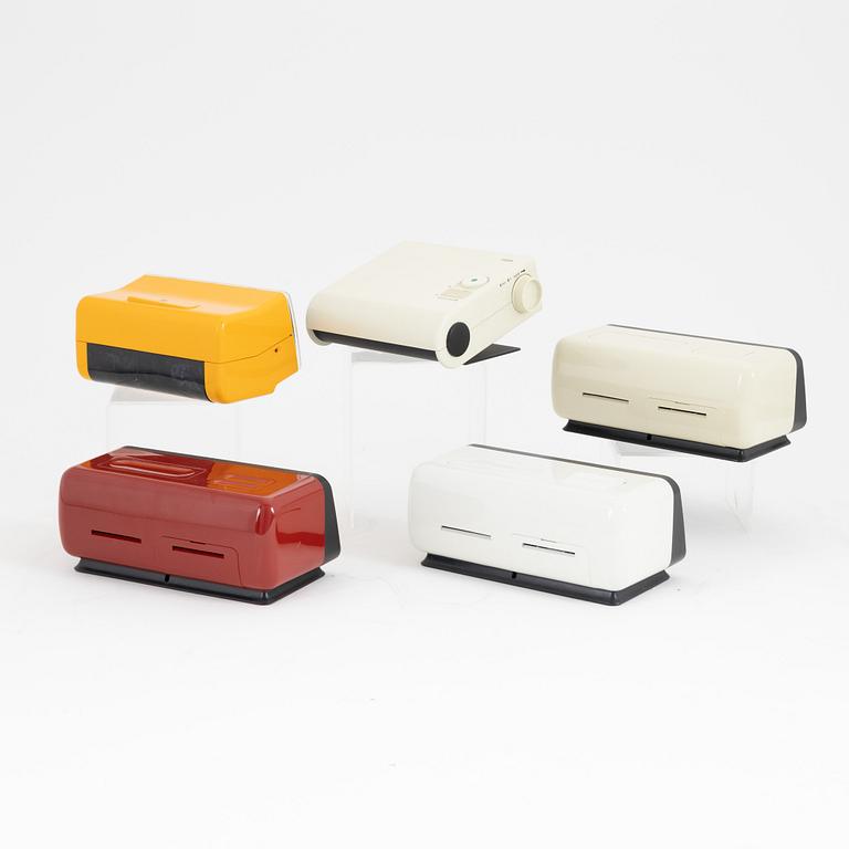 Dieter Rams & Dietrich Lubs, 5 alarm clocks, Braun.