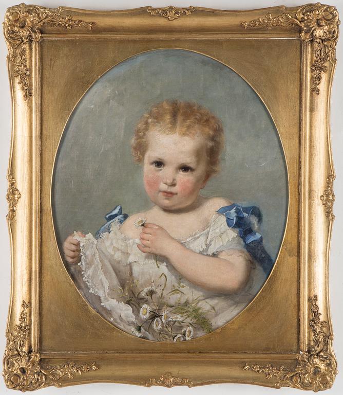 OKÄND KONSTNÄR, olja på duk, omkring 1900, ej signerad.