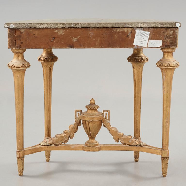 A Gustavian late 18th century console table.