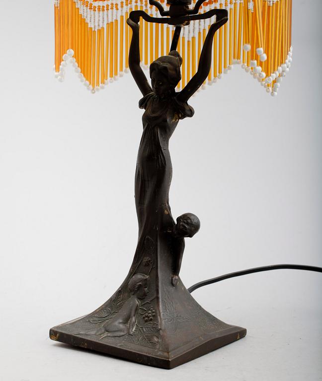 BORDSLAMPA, jugendstil, 1900-tal.