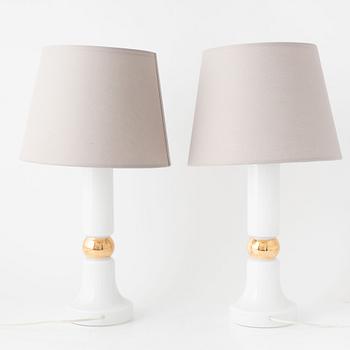 A pair of table lamps, 1960's/70's.