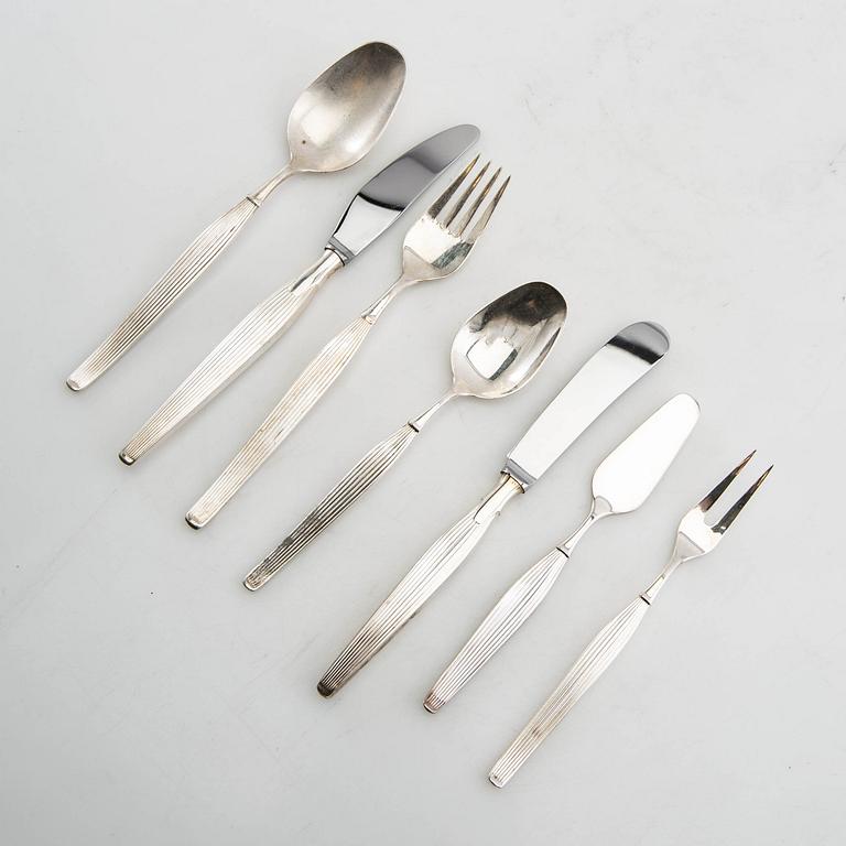 Henning Seidelin bestick 43 dlr "Savoy" nysilver Frigast Danmark 1900-talets mitt.