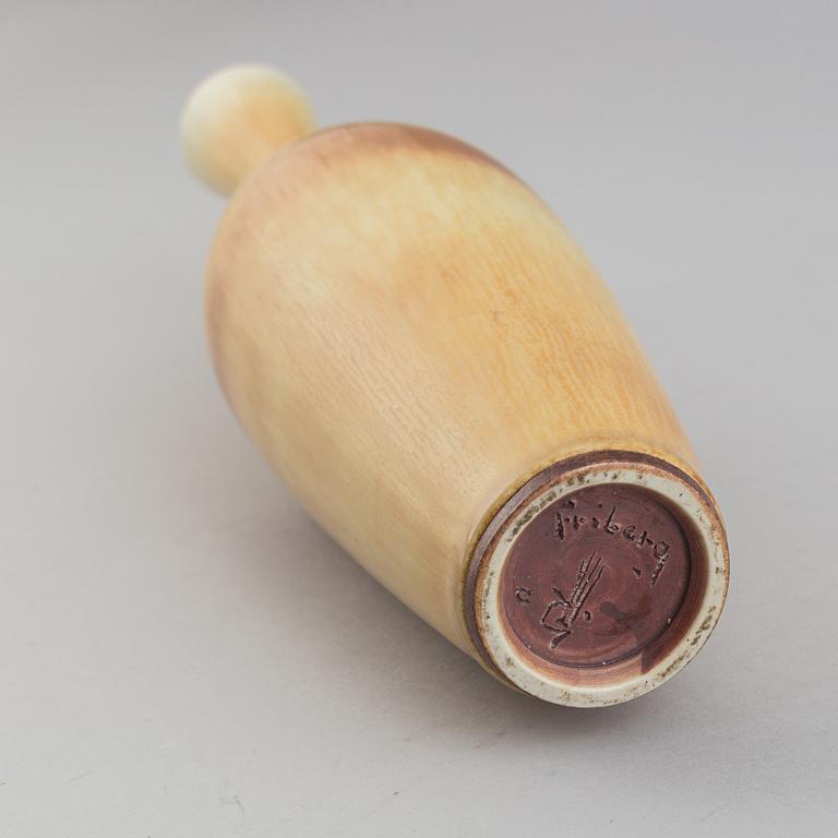 Berndt Friberg, a stoneware vase, Gustavsberg studio, Sweden 1961.