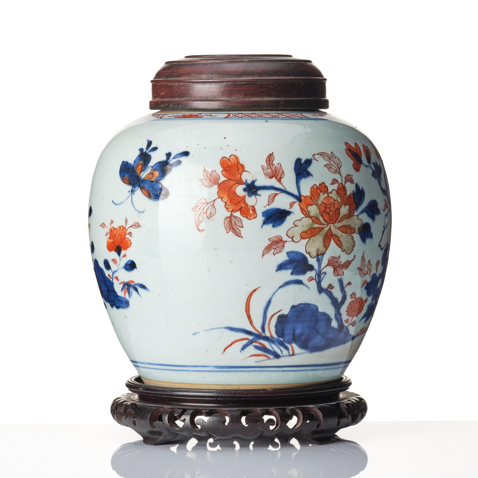 Kruka, porslin. Qingdynastin, 1700-tal.