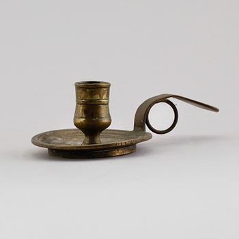 NATTLJUSSTAKE, mässing, 1700-tal.