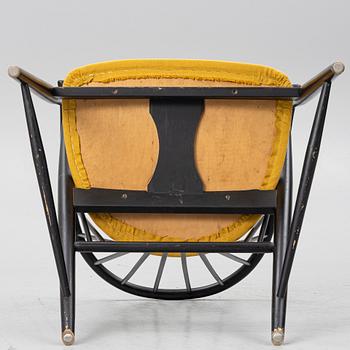 Sonna Rosén, armchair/"Solfjädern" 1950s/60s AB Nässjö Stolfabrik.