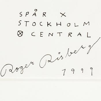 ROGER RISBERG, indian ink on paper, signed Roger Risberg and dated 1999.