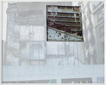 CLAY KETTER, collage med fotografi, signerad och daterad -03.