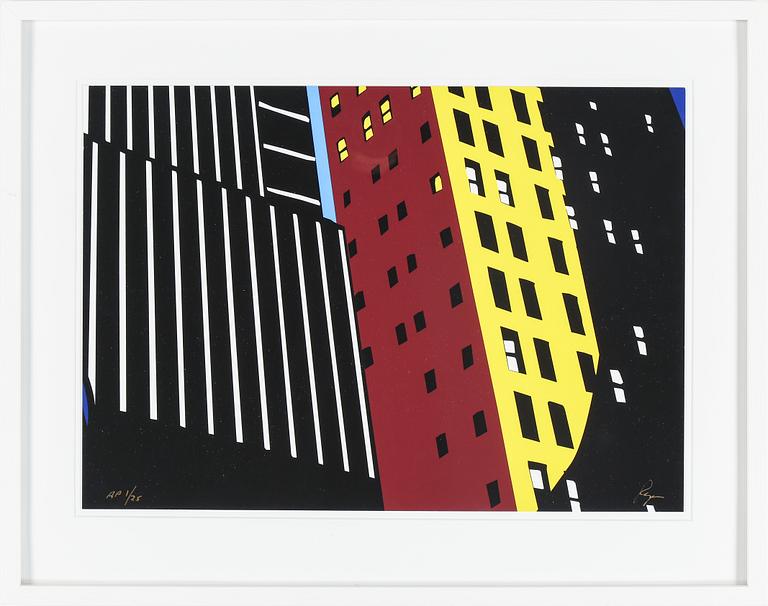 RICHARD RYAN, serigrafi, ur serien "Manhattan Octaves", signerad och numrerad. AP 1/25.