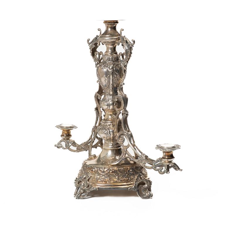Bordsuppsats, sterlingsilver, rokokostil, 1900-tal.